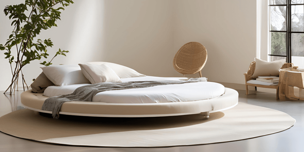 Minimalist round bed design-irishinterior