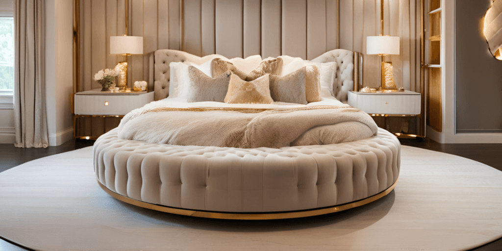 Luxury Canopy Round Bed design - irishinterior