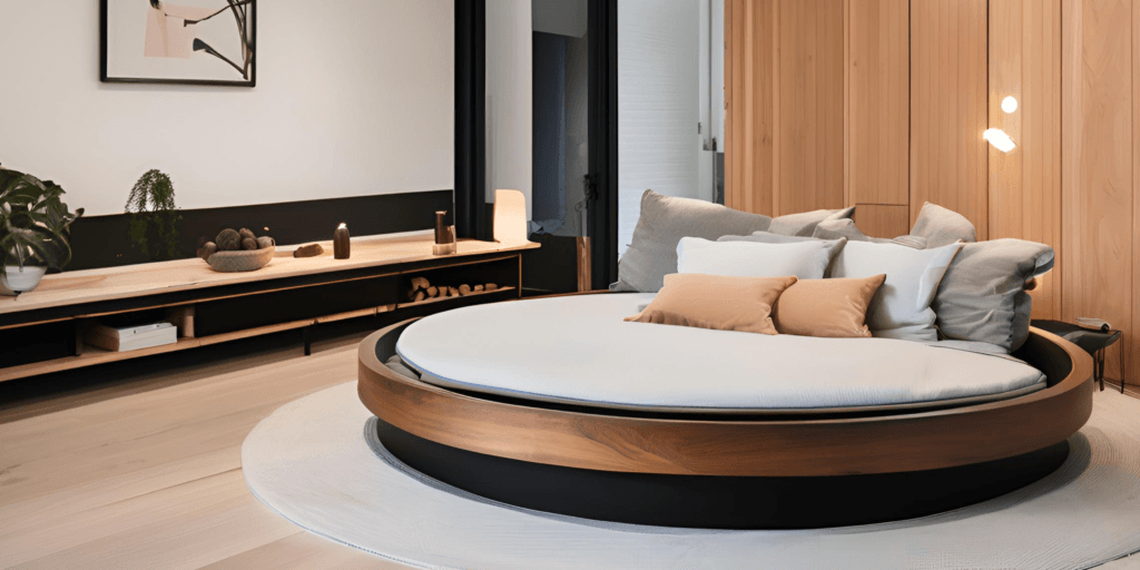 Classic Wooden Round Bed