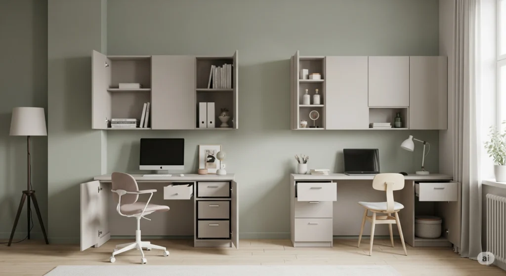 minimalist study unit design