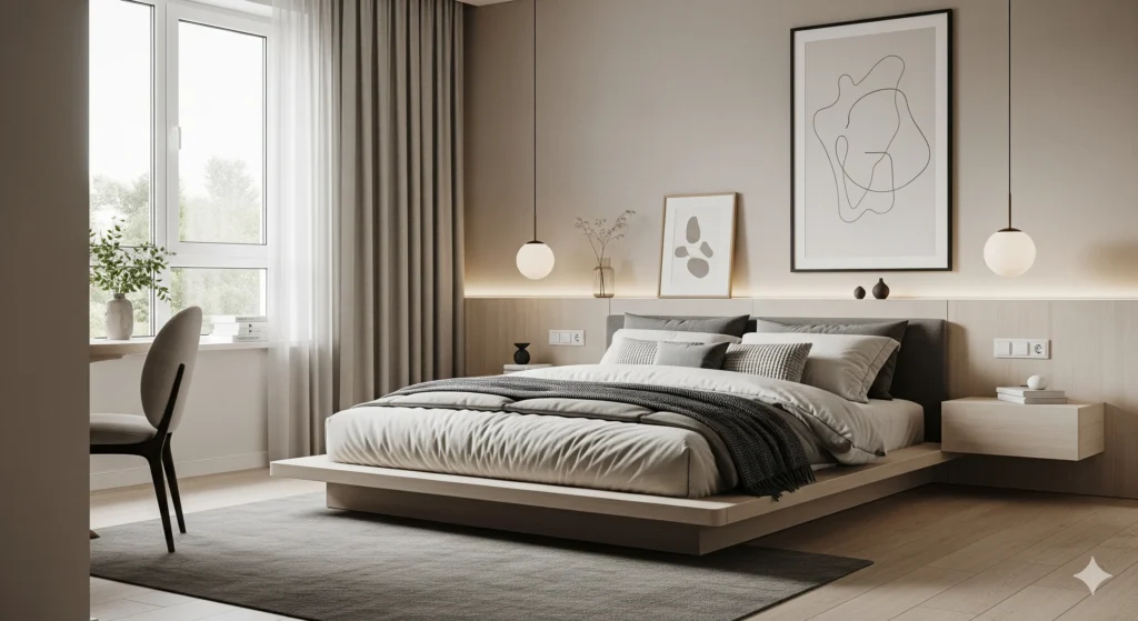 Minimalist bedroom design